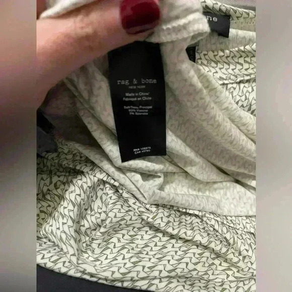 Rag and Bone Sabeen Jersey Top XS - Picture 6 of 7